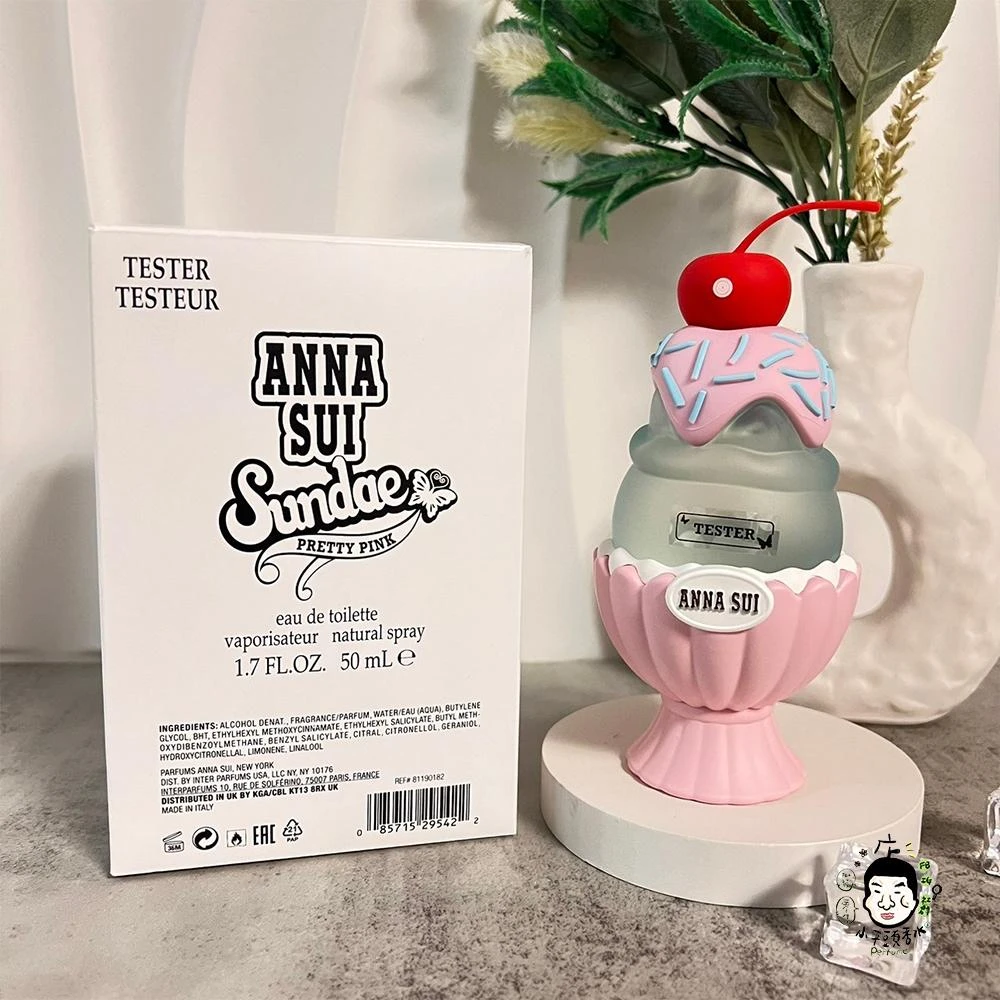 【ANNA SUI 安娜蘇】ANNA SUI 果漾聖代淡香水-戀愛紫檸/粉紅柚惑 50ML TESTER