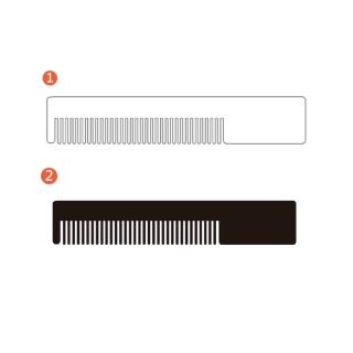 原色扁平梳D (隨機出貨)