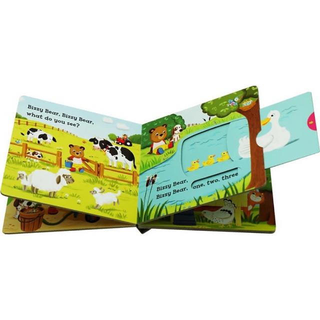 硬頁遊戲書Bizzy Bear: Farmyard Fun 附故事音檔(QR code聽音檔)