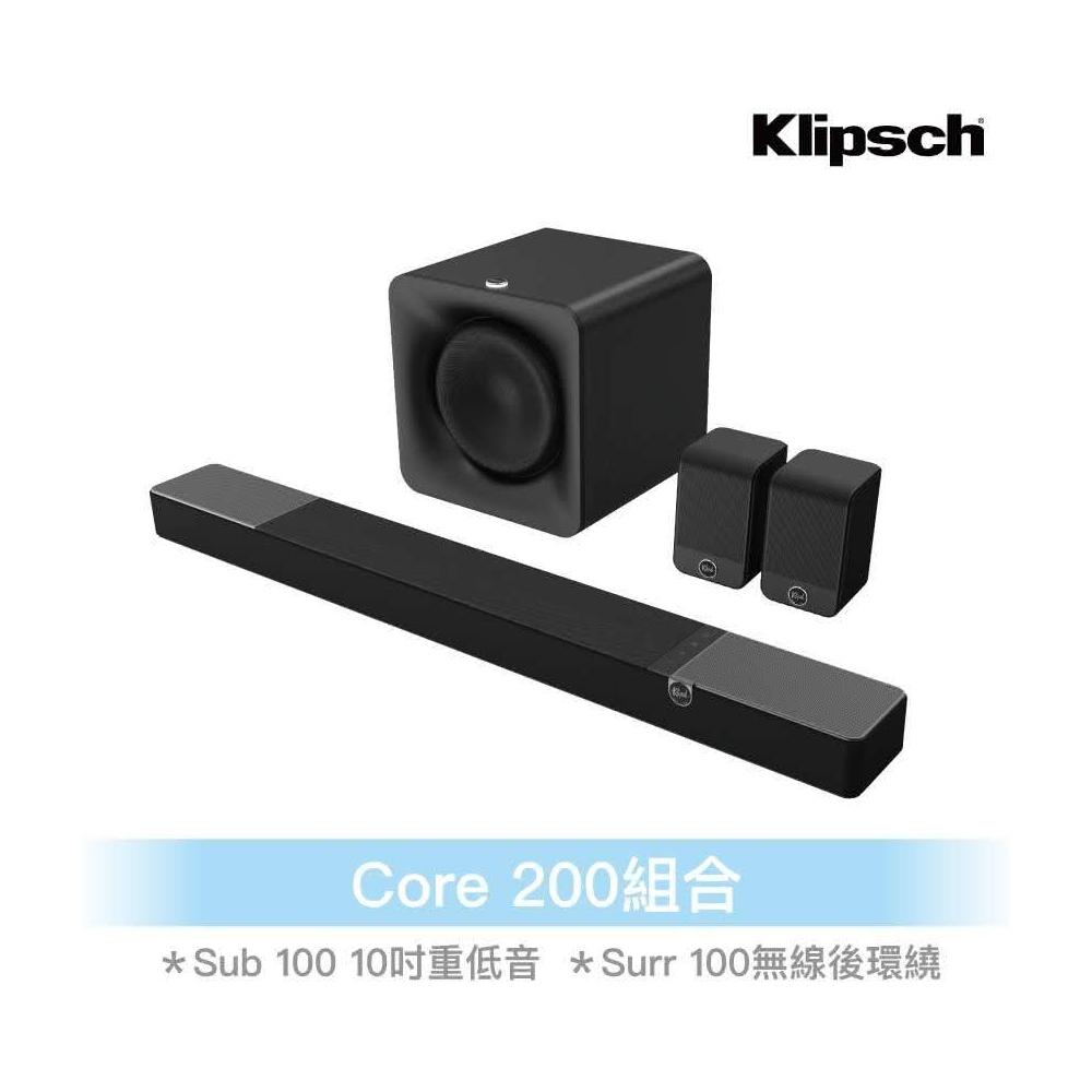 Klipsch Flexus Core 200聲霸組合 Sub 100重低音 Surr 100後環繞