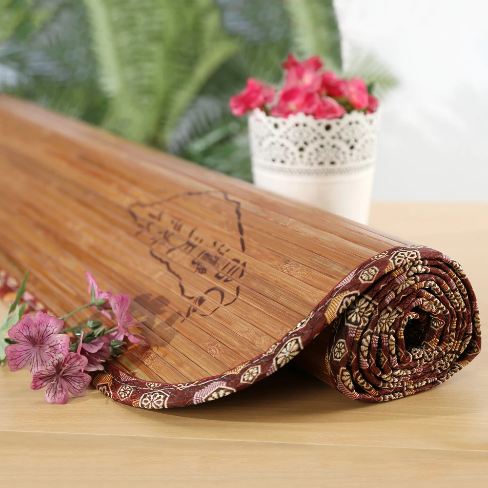 【BuyJM】台灣製11mm寬版雙人5x6呎無接縫專利貼合炭化竹蓆/涼蓆(150*180)