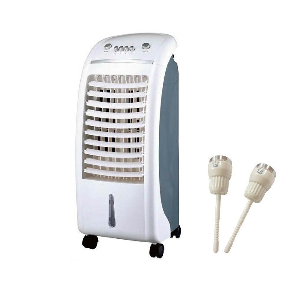 Lapolo冰晶水冷扇LA-6507 水循環降溫風扇1台附2冰晶盒-贈一指靈水龍頭省水器節水閥2入