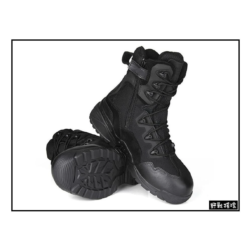 野戰搖滾 MAG 沙漠蜘蛛特戰軍靴、作戰靴 - 側拉式拉鍊 (黑色、沙色) 生存遊戲 長靴、登山靴、黑靴、登山鞋、特戰靴