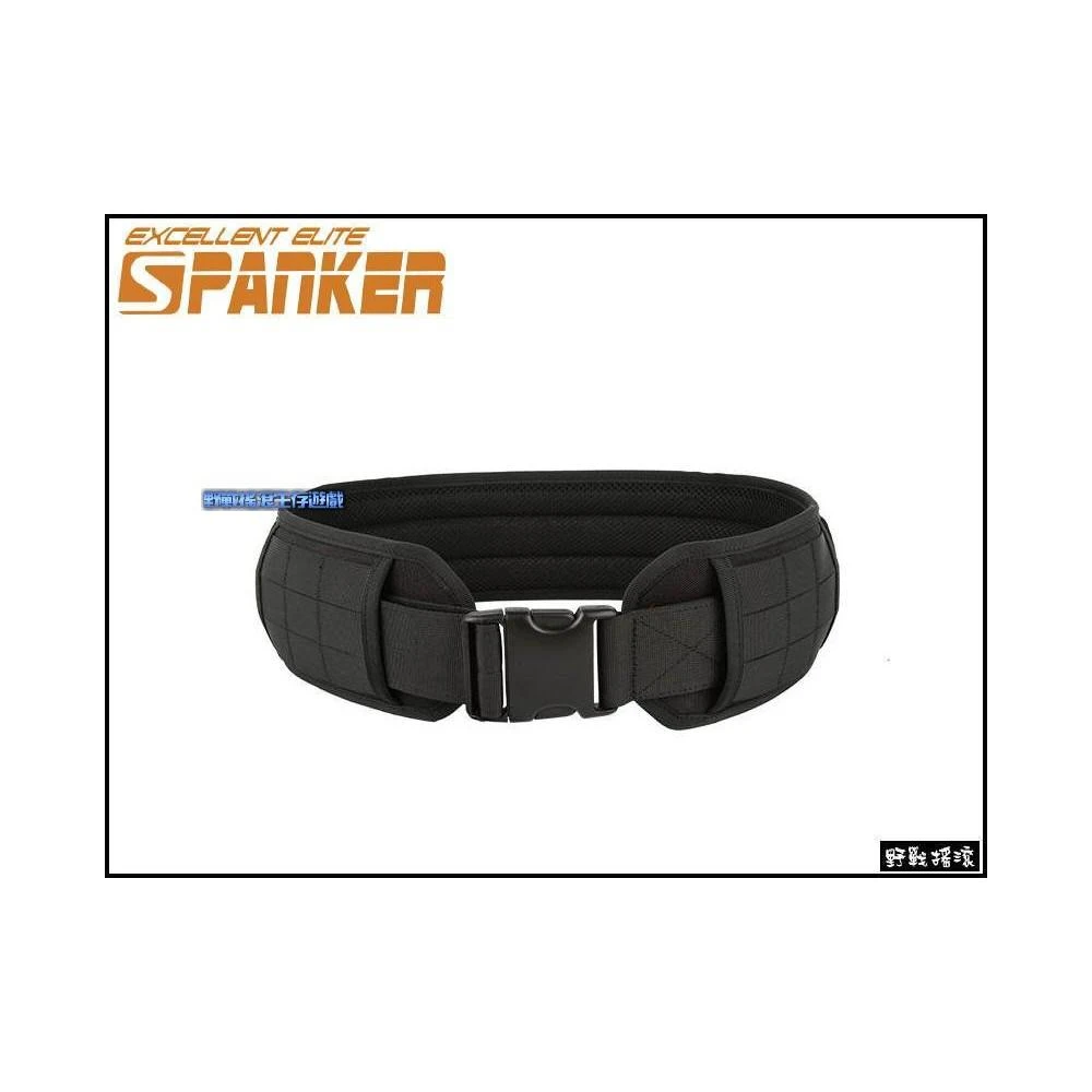 野戰搖滾 SPANKER 兩用型戰術腰封、腰靠 黑色 生存遊戲 MOLLE 戰術腰帶 勤務腰帶