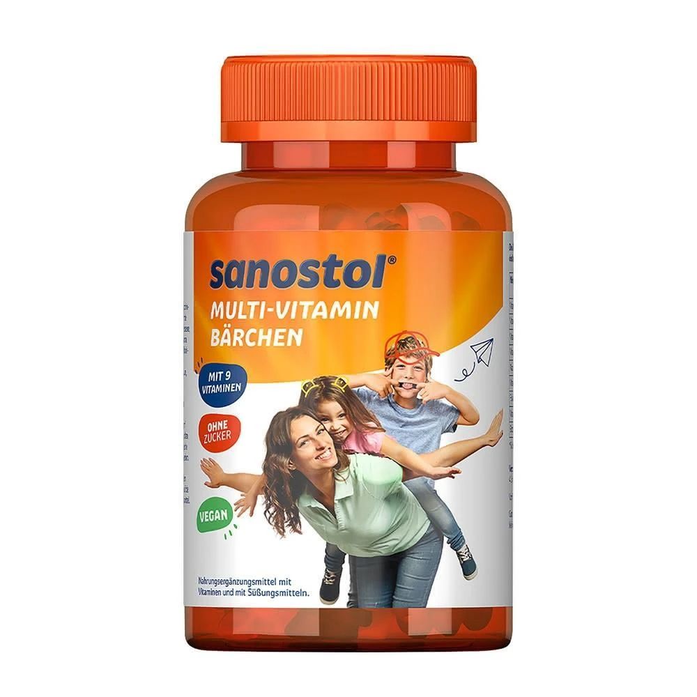 德國Sanostol小熊造型綜合維他命60粒(維他命軟糖 兒童維他命)