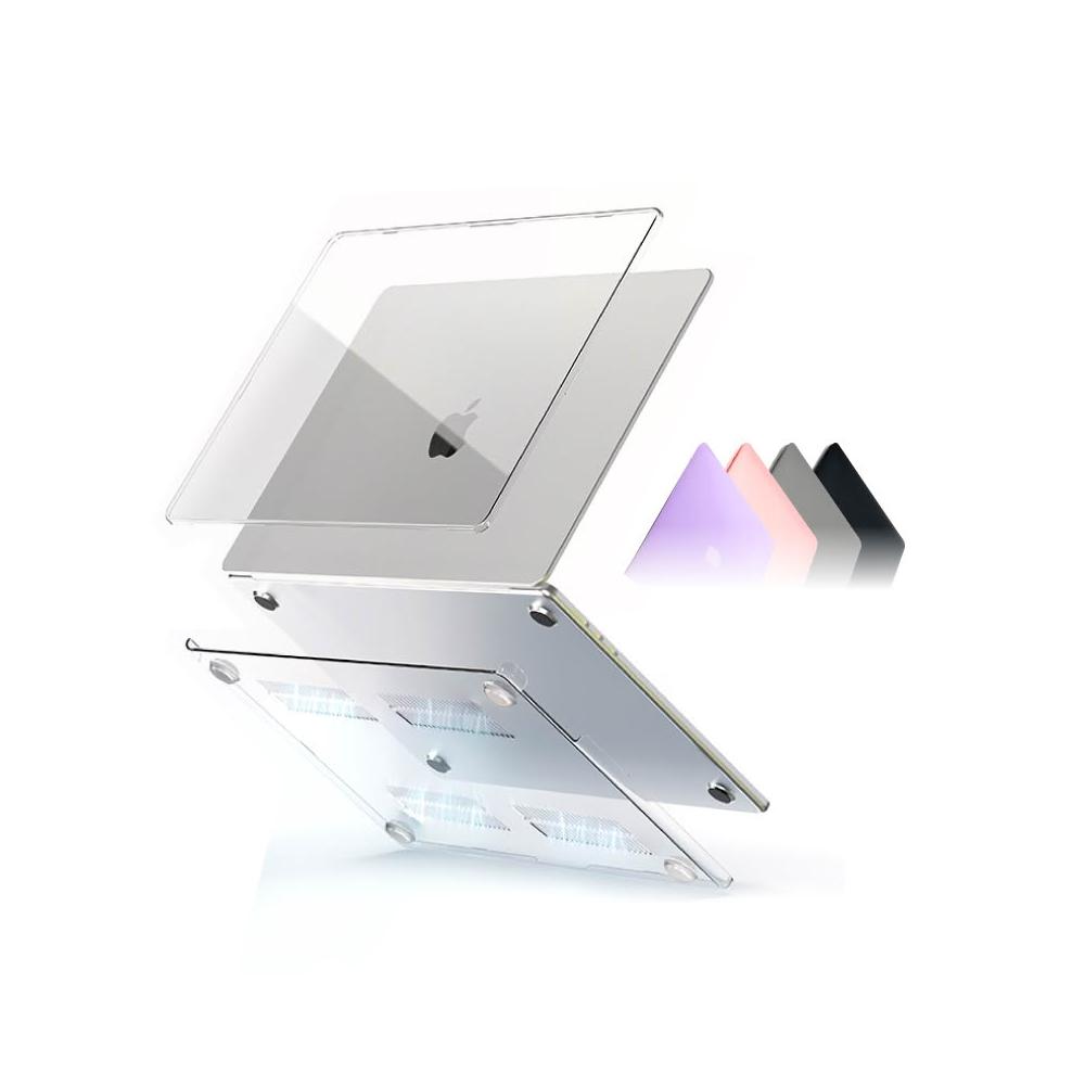 【Q哥】Macbook 保護殼 適用 2024 M4 M3 Pro Air 13 14 15 透明殼 筆電殼 防摔殼 LG066