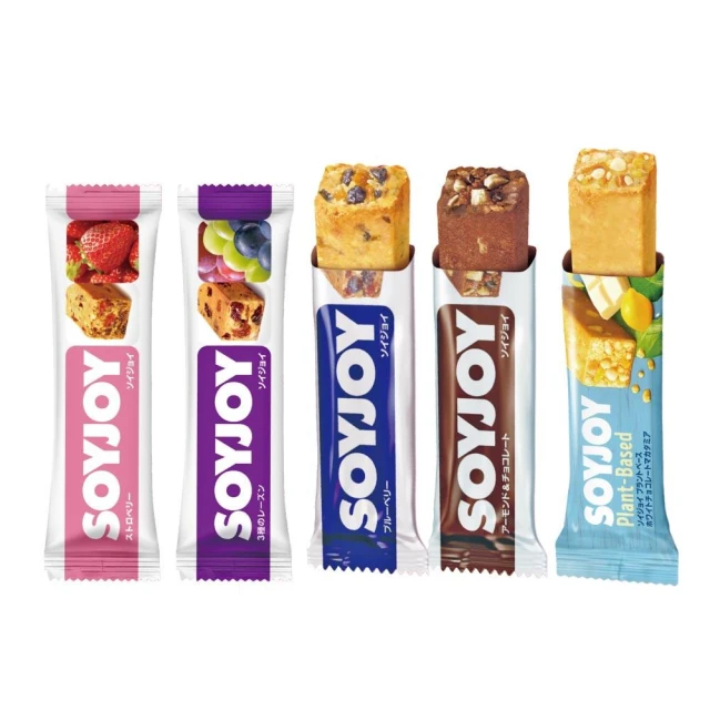【SOYJOY】大豆營養棒 30g/條 口味任選(藍莓/杏仁巧克力/草莓/葡萄/白巧克力夏威夷豆)