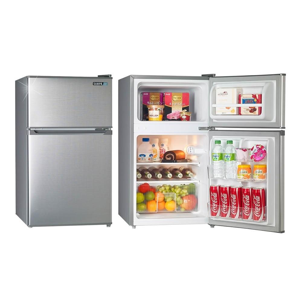 【SAMPO 聲寶】( SR-C09G ) 92公升 獨享雙門冰箱 -髮絲銀《送基本安裝、舊機回收》