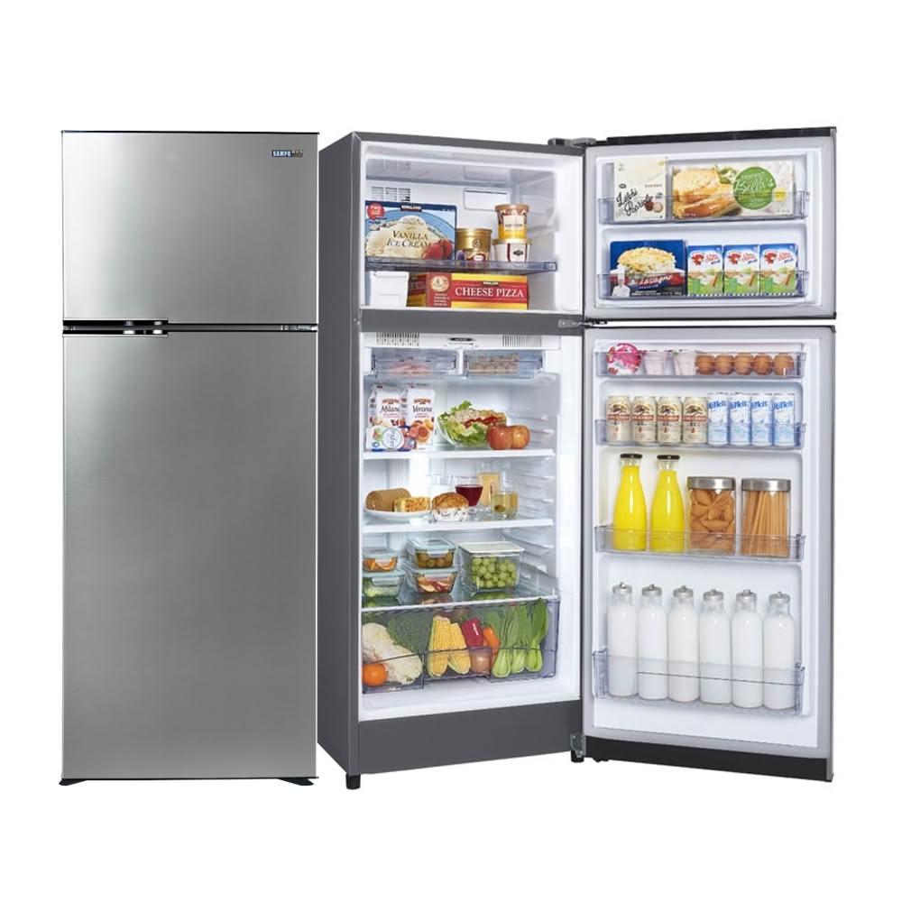 【SAMPO 聲寶】( SR-C37D/K5 ) 370公升 星美滿極光鈦變頻雙門冰箱 -鈦金黑《送基本安裝、舊機回收》