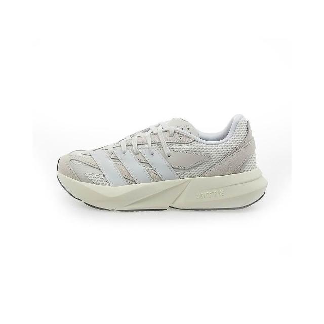 adidas 愛迪達】LIGHTBLAZE 運動鞋麂皮米白色JH6942