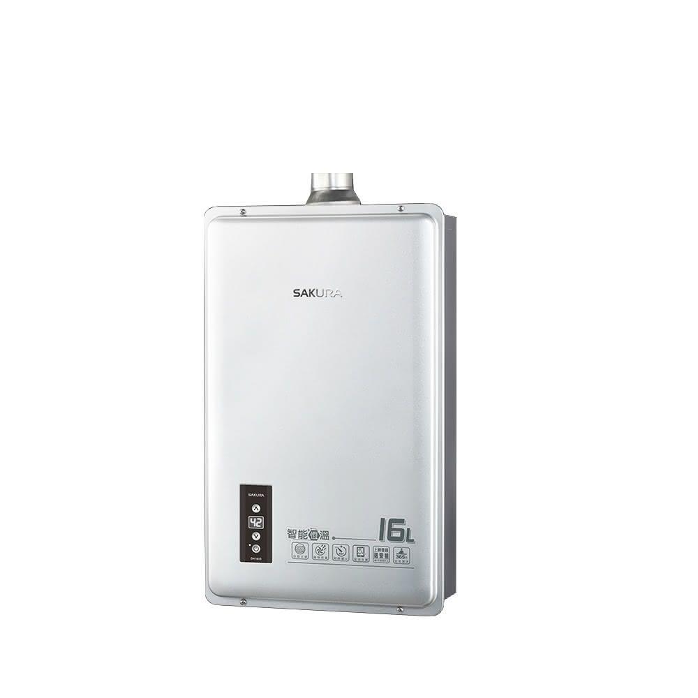 櫻花16公升強制排氣(與DH1605A/DH-1605A同款)熱水器桶裝瓦斯DH-1605AL基本安裝