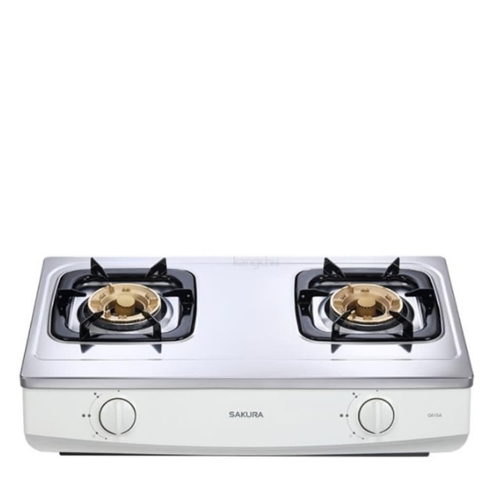 櫻花雙口台爐(與G-615AS同款)瓦斯爐桶裝瓦斯G-615ASL基本安裝