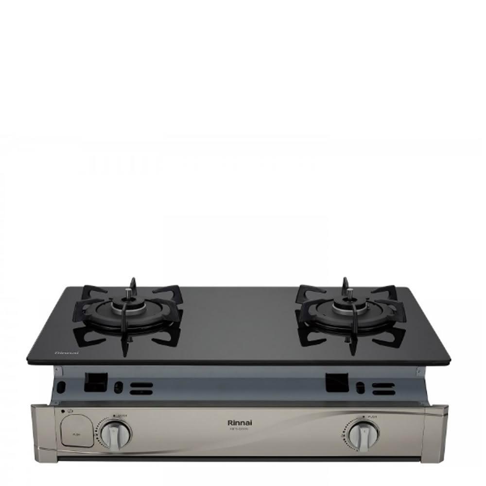 【林內】感溫二口爐嵌入爐感溫爐(與RBTS-Q230G(B)同款)瓦斯爐天然氣RBTS-Q230G(B)_NG1 基本安裝