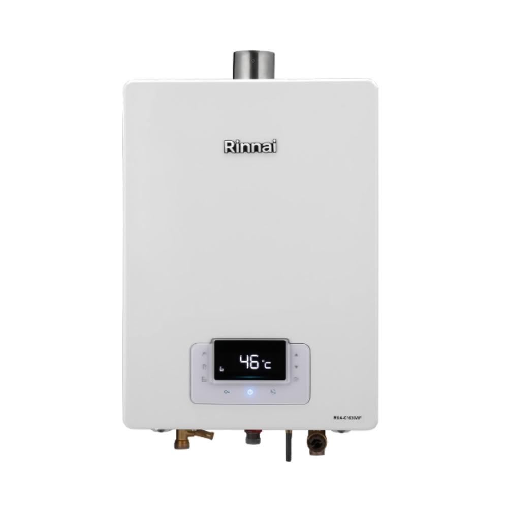 【林內】16公升數位恆溫強制排氣熱水器天然氣(彰化以北)RUA-C1630WF_NG1 基本安裝