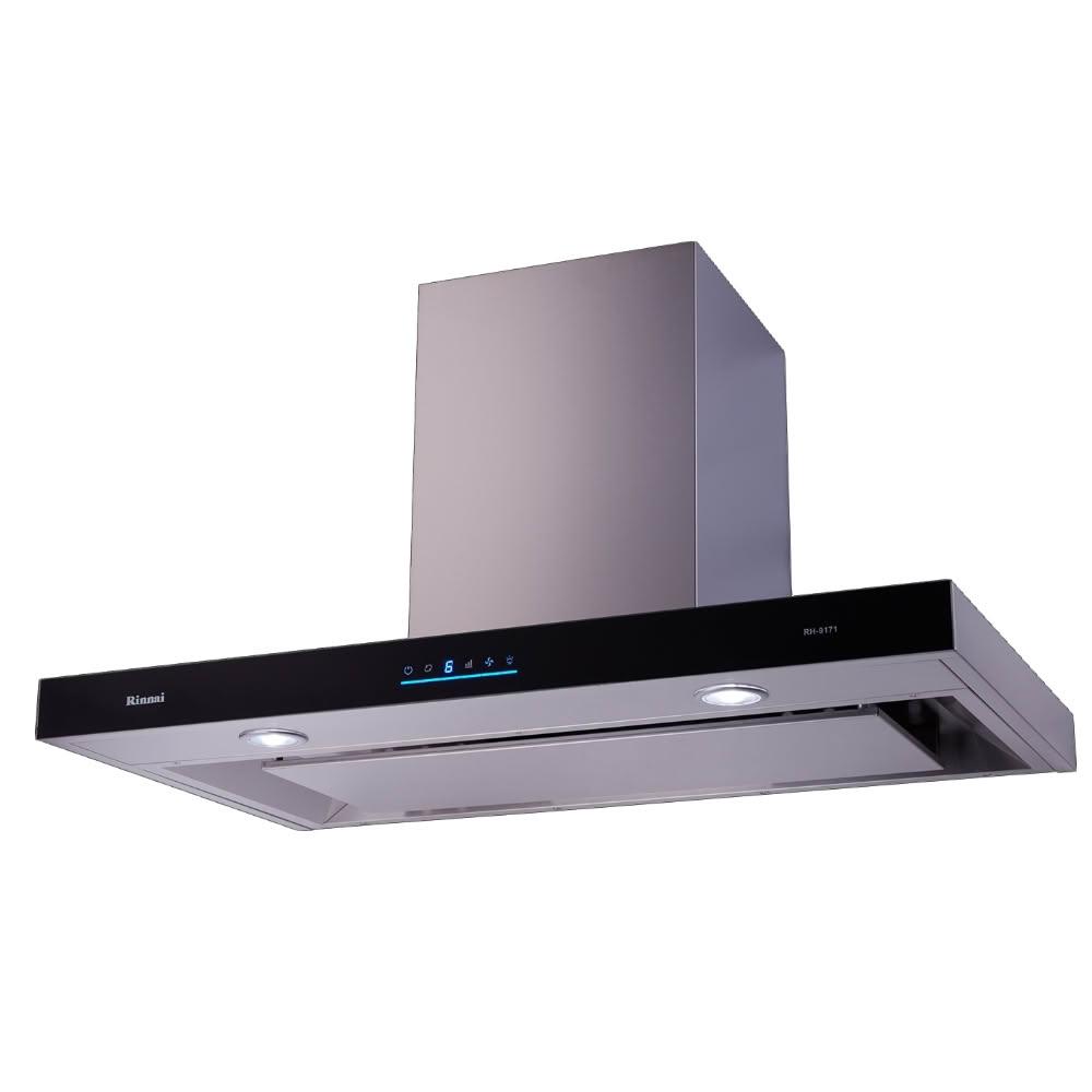 【林內】倒T型4D直吸玻璃觸控90公分排油煙機RH-9171 基本安裝