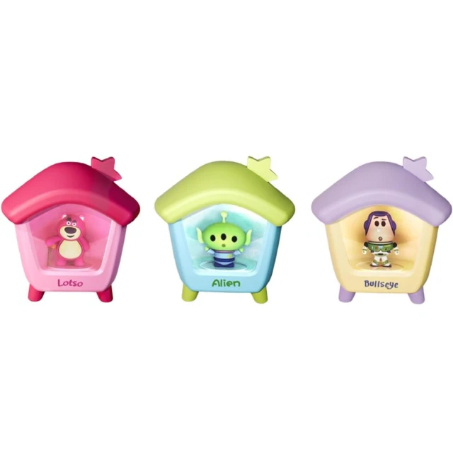 【Disney 迪士尼】房屋造型小夜燈 ( 3D公仔 玩具總動員toy 巴斯光年 三眼怪 草莓熊 創意家居 手辦 公仔擺件 玩具 兒童夜燈 臥室裝飾 送禮 生日禮物 交換禮物 聖誕禮物)
