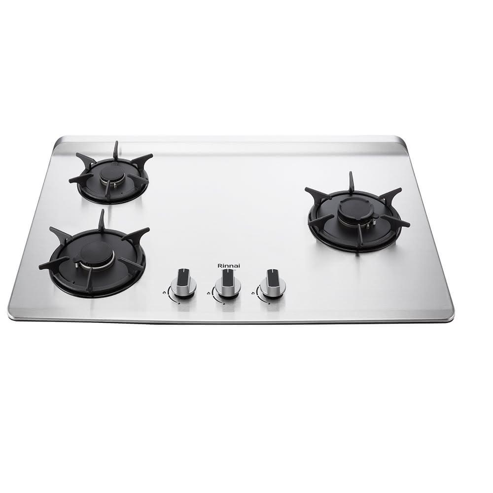 Rinnai 林內 檯面式彩焱不銹鋼三口爐 RB-L3700S(R) 含運不安裝
