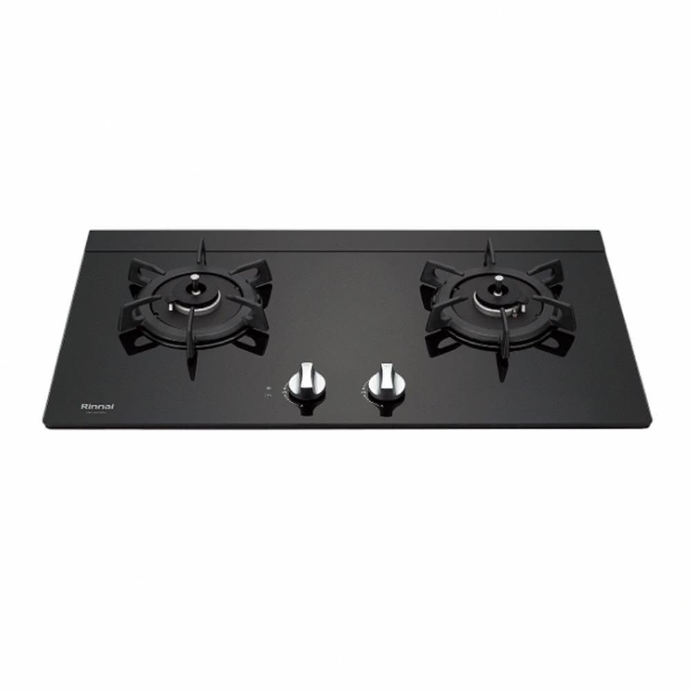 Rinnai 林內 檯面式感溫玻璃雙口爐 RB-Q230G(B) 含運不安裝