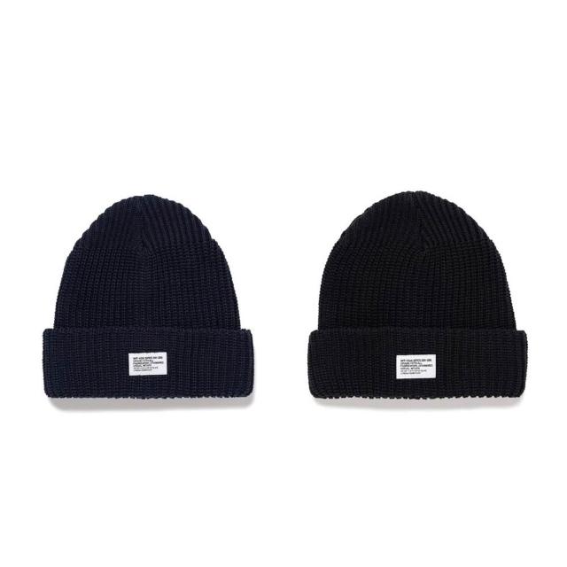 Wtaps Beanie 02/Beanie/CTPL 毛帽黑色/深藍251MADT-HT02