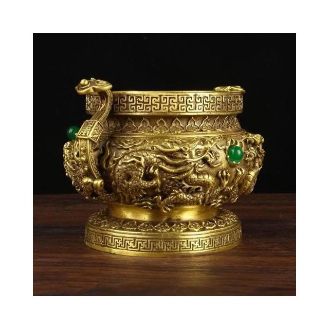 九龍香爐九龍爐純銅香爐香薰爐香爐供佛香爐淨香爐神明爐上香爐祖先香爐