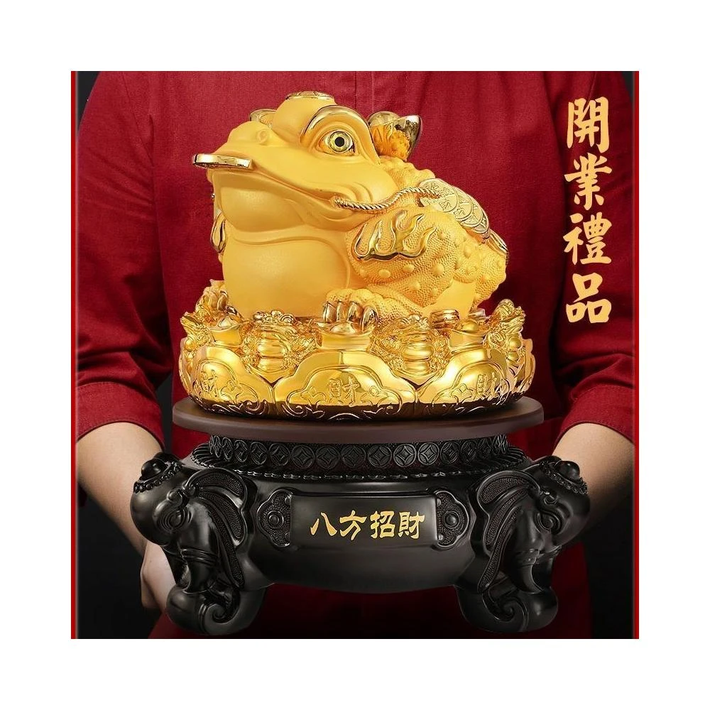 招財進宝 三足金蟾 鎮宅 辟邪 開運 風水 工芸品 美術品 置物 開運陶源純銅金蟾蜍招財三腳咬錢蟾蜍(*精緻版*大) 銅雕- PChome