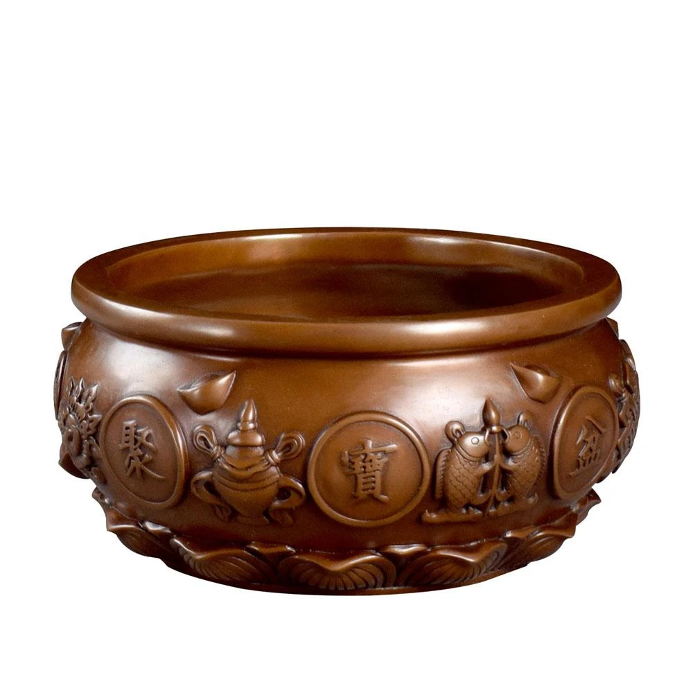 銅製 金蟾聚宝盆 招財進宝 蓋付 装飾品 工芸品 美術品 置物 LADUTA 拉布塔】4寸黃銅金蟾聚寶盆帶蓋招財擺件客廳店鋪裝飾品存