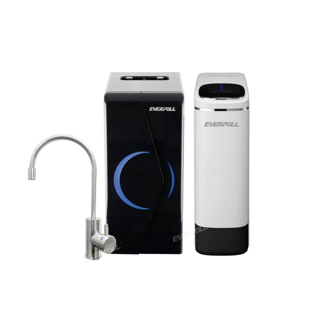 【EVERPOLL】廚下型雙溫無壓飲水機+直出RO淨水器閃耀白(EP-168+RO-900G)