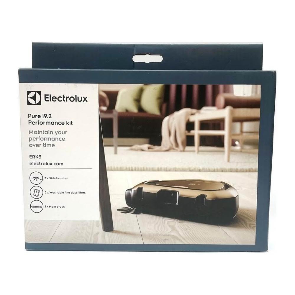 【Electrolux 伊萊克斯】原廠Pure i9.2掃地機器人專用超值配件組。ERK3濾網組。內含滾輪刷 濾網 邊刷組。