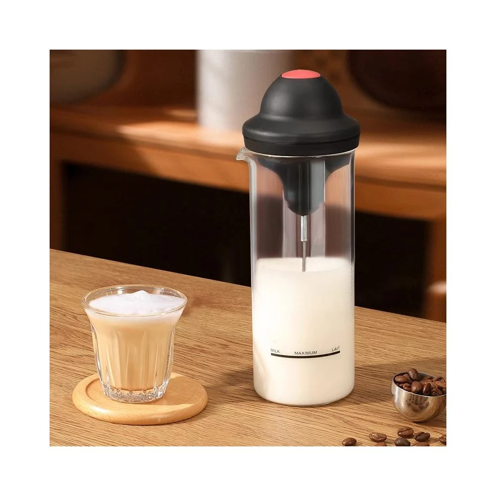 奶泡機 打奶泡器 咖啡牛奶打泡器 奶泡打發器 玻璃電動奶泡杯