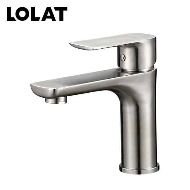 LOLAT 羅力】不鏽鋼單槍臉盆水龍頭BNX2377