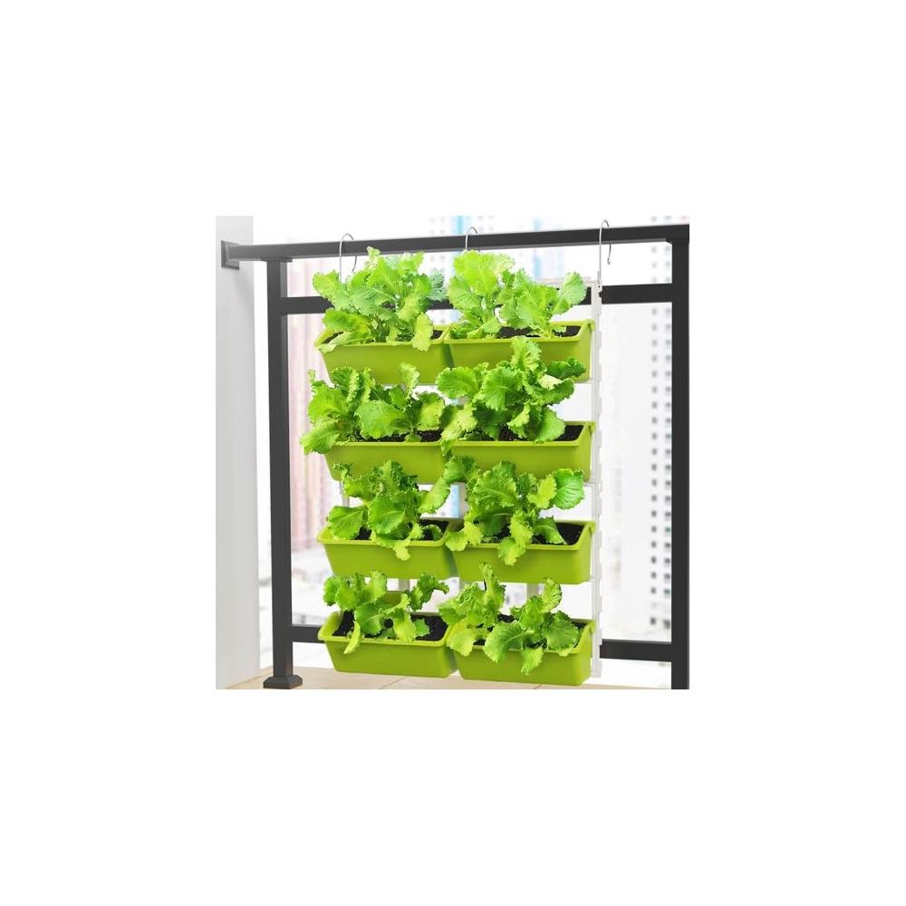 陽台種菜盆多層掛架草莓欄杆立體家庭種植神器懸挂花盆塑料長方形