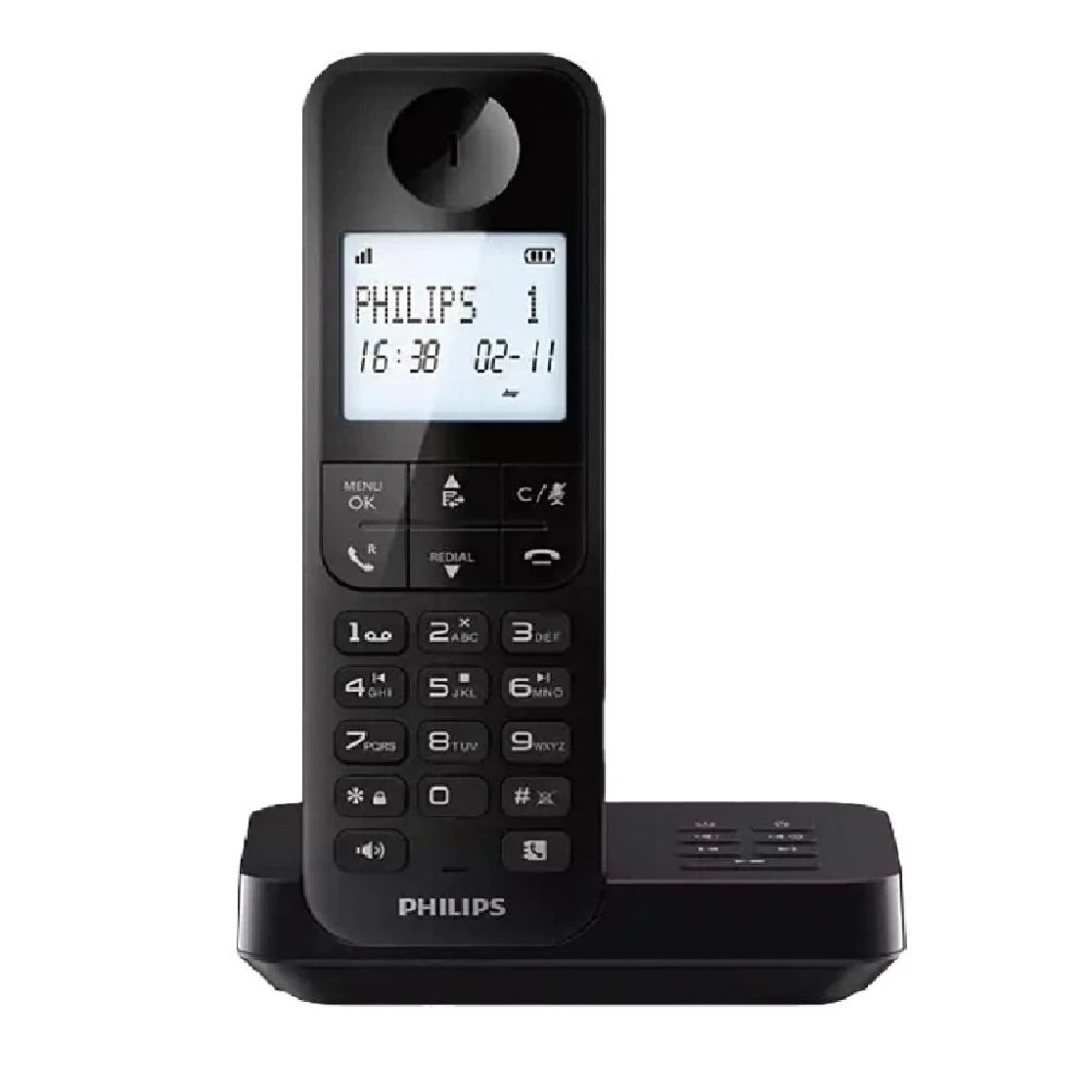 【Philips 飛利浦】D2751B 大螢幕電量顯示1.7GHz數位答錄無線電話