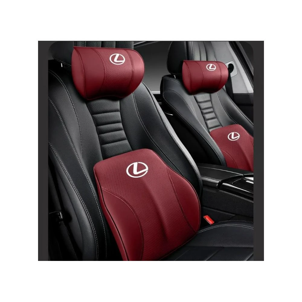 凌志頭枕腰靠 真皮記憶棉護頸枕 腰靠墊 適用 Lexus NX ES RX UX IS CT LS GS LX RC