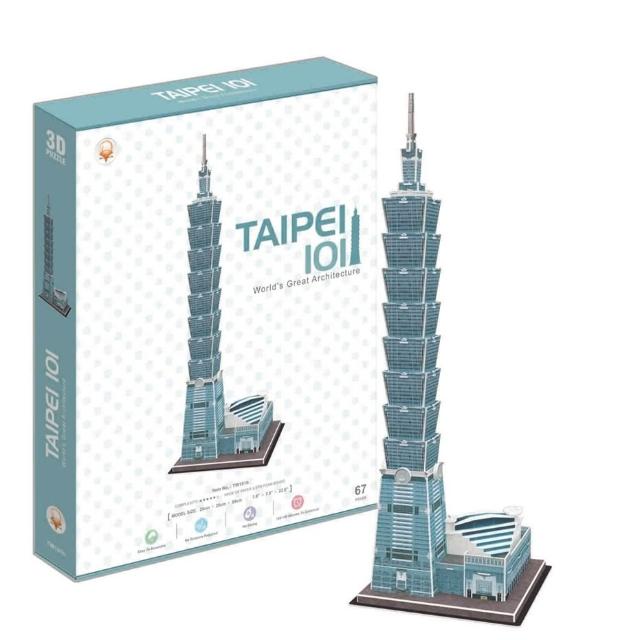 台北101 模型　1/2500 台湾 GEOCRAPER 台灣高層建築物「台北101」盒玩精緻現身！ジオクレイ