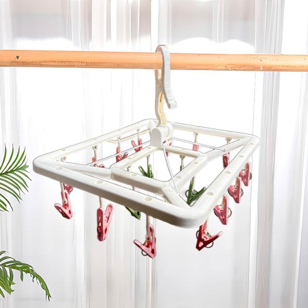 YOYOKI 彩色大方20夾曬架 現貨曬衣架/晾衣架/晾曬架/曬衣夾/曬襪夾/內衣曬衣架/襪子曬衣架/吊曬架/吊襪架