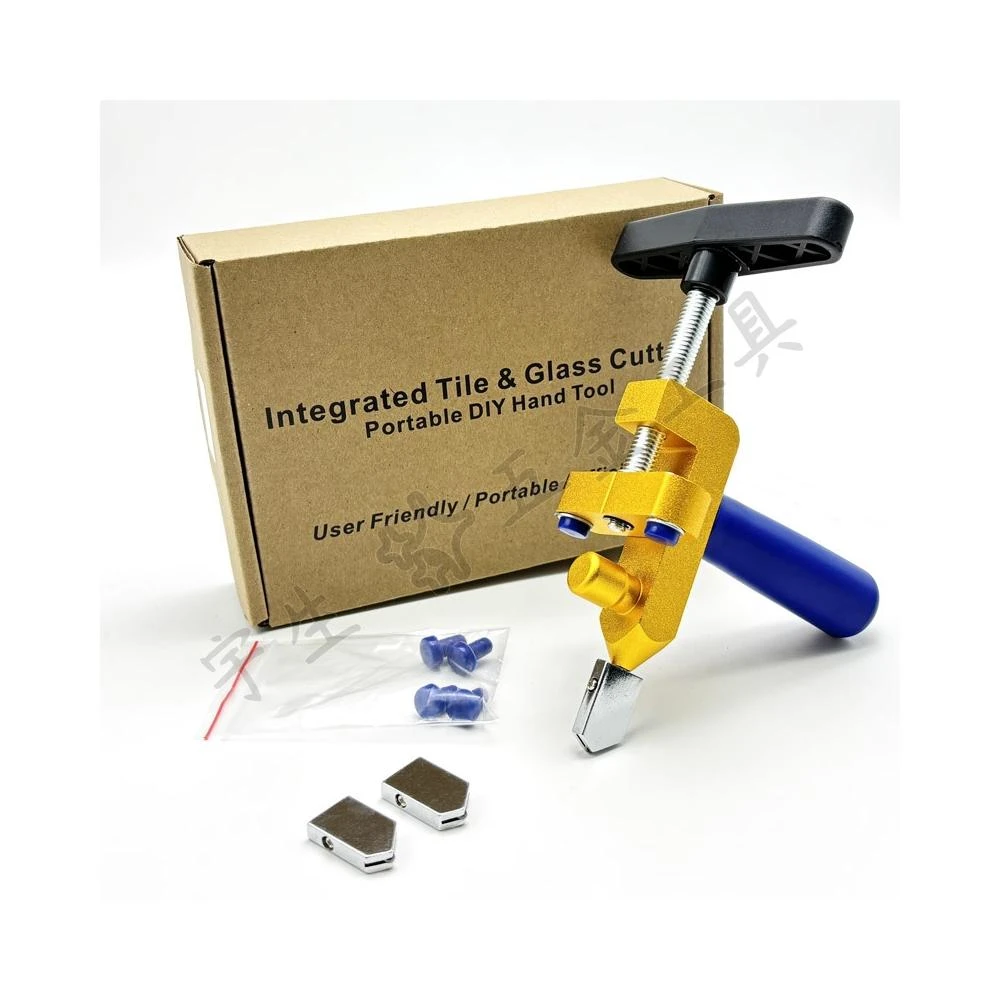 🔧瓷磚開界器 二合一瓷磚刀 手握式玻璃瓷磚開界套裝 劃刀分界器 鋁合金劃玻璃刀 牆磚切割工具 瓷磚開界 玻璃刀