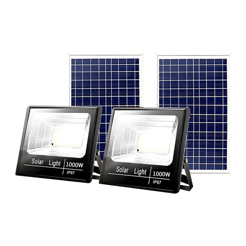 KUCA 🔥當天出貨 買一送一🔥 1000W太陽能戶外燈 感應燈 投光燈 探照燈 照明燈 LED射燈 路燈 黃暖白光 遙控