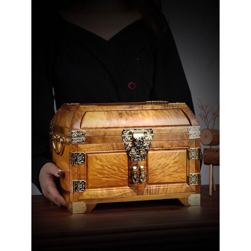 金絲楠木首飾盒故宮典藏小葉楨楠紅木明清古典中式珠寶