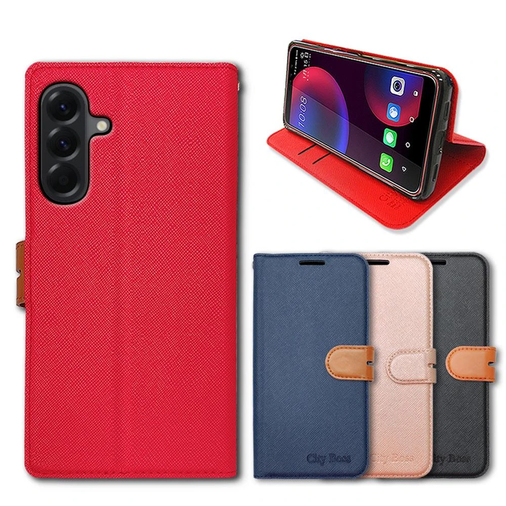 【CITY 都會風】三星 Galaxy A36/A56 5G 插卡立架磁力手機皮套 有吊飾孔