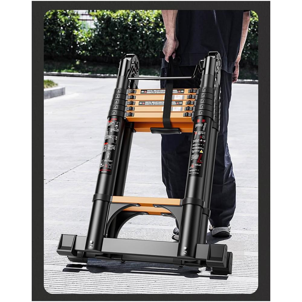 伸縮梯子多功能加厚升降梯工程梯便攜家用折疊人字梯爬梯閣樓樓梯