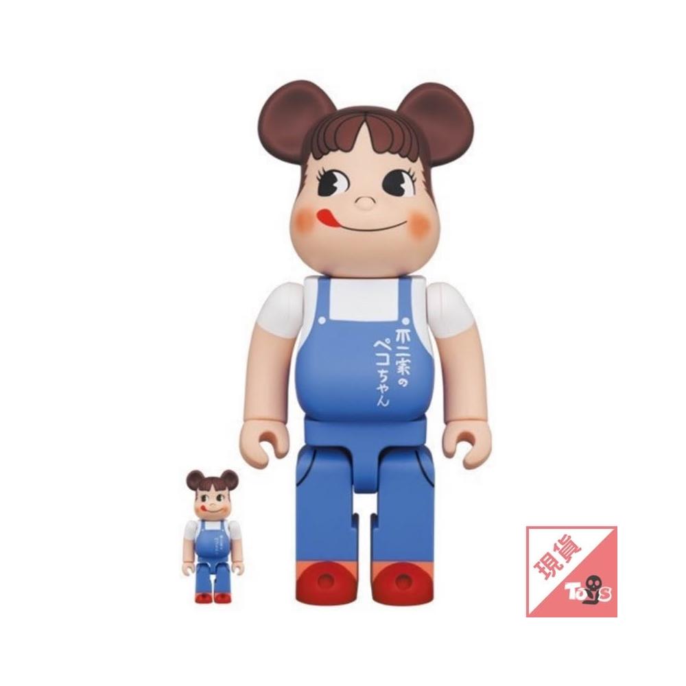 BE@RBRICK】BE@RBRICK 庫柏力克熊ペコちゃんThe overalls girl