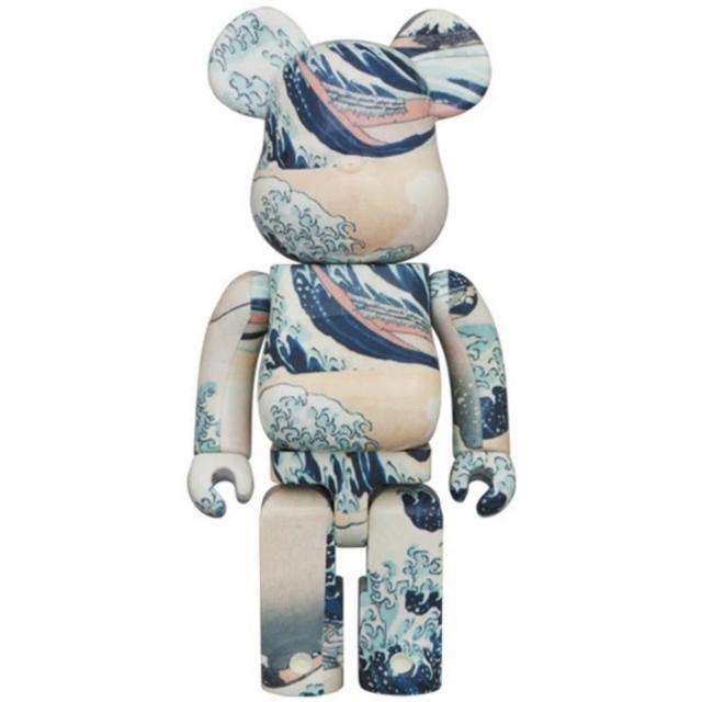 BE@RBRICK 葛飾北斎「神奈川沖浪裏」 1000% 現貨）BEARBRICK 葛飾北斎神奈川沖浪裏100％ & 400％正版大娃