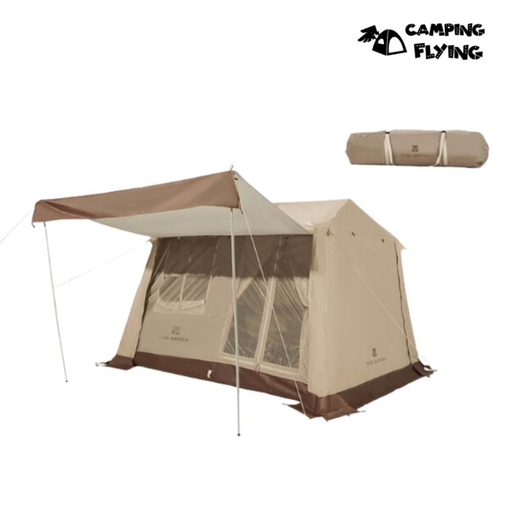 MOBIGARDEN 假日山居5.9 自動速開 大空間 小屋帳 屋脊帳篷 台灣現貨 campingflying 想露飛飛