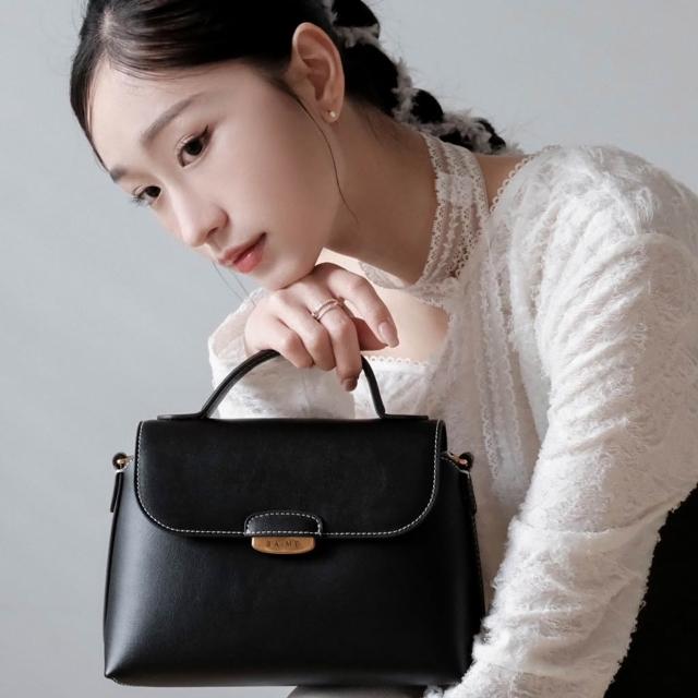 ■S'AIME■真皮梯形手提小方包 本革台形ハンドバッグ/送料込 □S'AIME□真皮梯形手提小方包 本革台形ハンドバッグ/送料込
