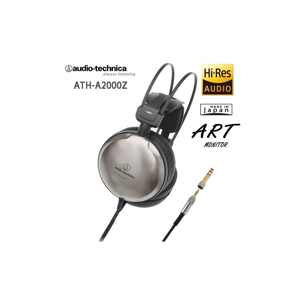 鐵三角 A2000Z 是一款結合 audio-technica 專業音響技術的高解析度耳機，提供清晰、自然的聲音表現。輕量設計提升佩戴舒適度，適合長時間使用，同時具備便攜性，方便隨身攜帶。適用於音樂聆聽、通話及日常使用，是追求高音質與舒適體驗的首選耳機。