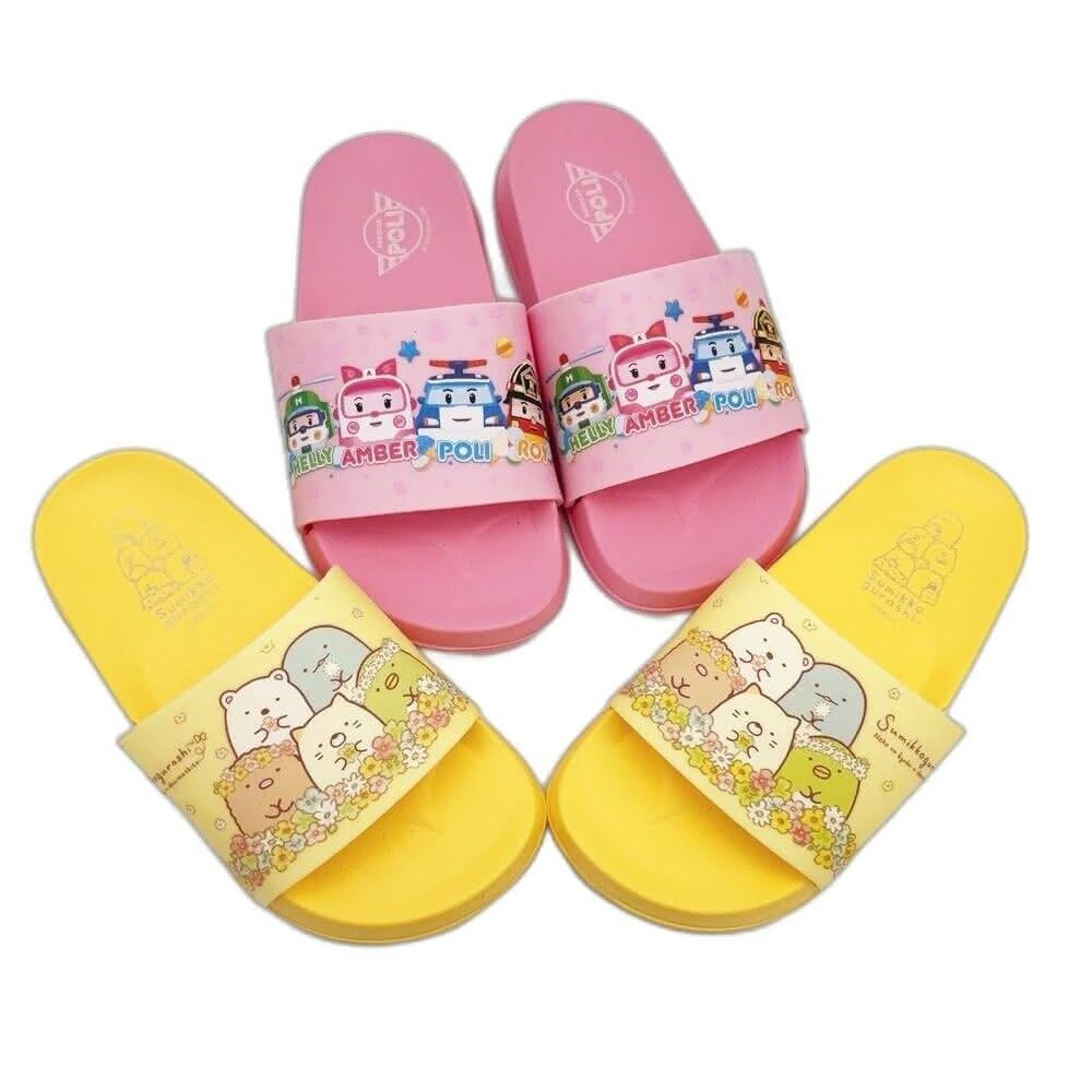 【樂樂童鞋】特價!! 台灣製多款卡通拖鞋(波力 安寶 角落生物 拖鞋 室內鞋 兒童拖鞋 大童)