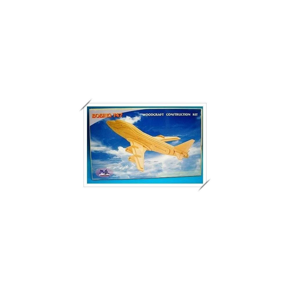 DIY木質3D立體拼圖(P039波音747飛機.大2片入)/一組入
