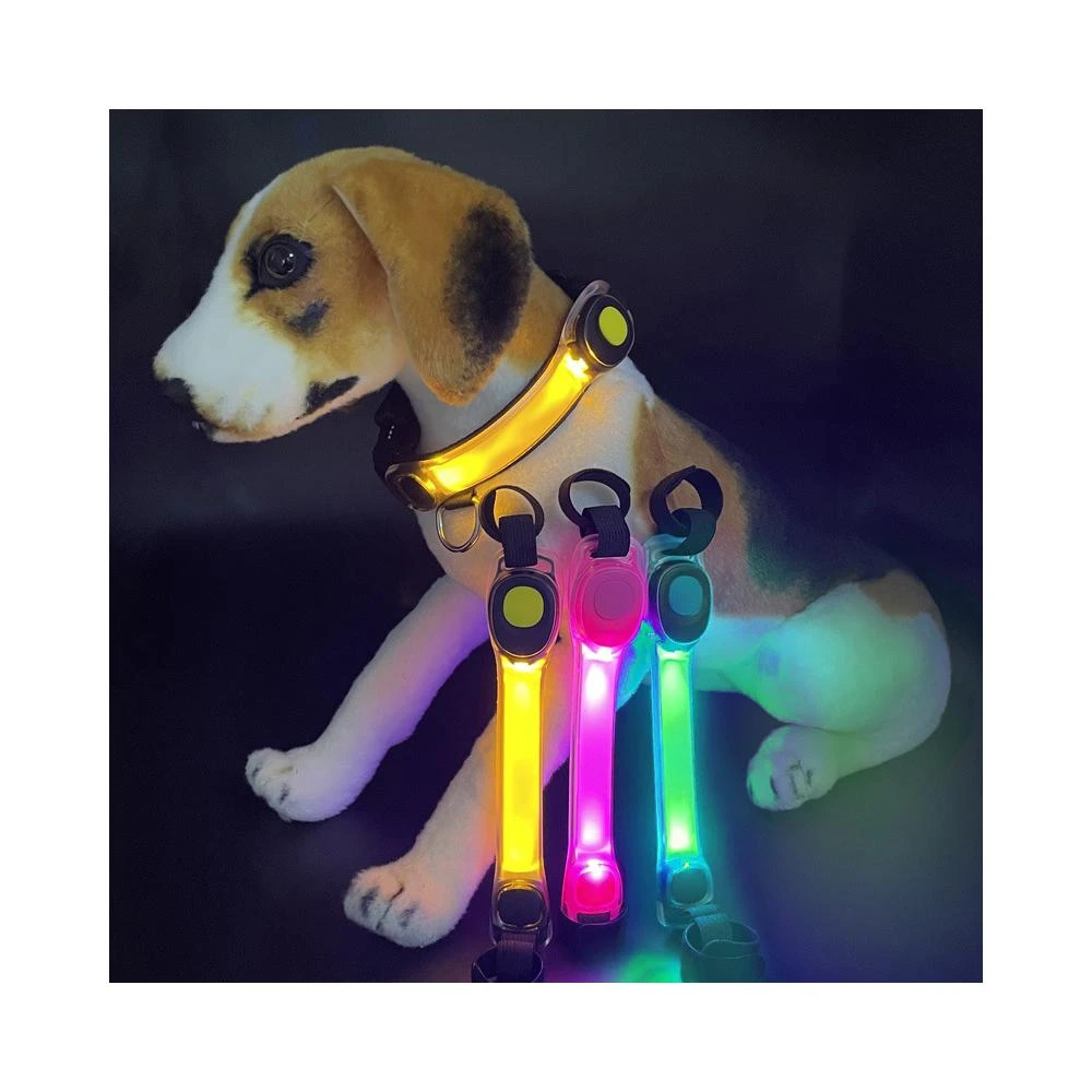 跑步臂帶 發光帶夜跑騎車發光臂帶 夜跑臂帶 發光品 警示燈 夜晚走路發光帶 運動安全物品 寵物燈條