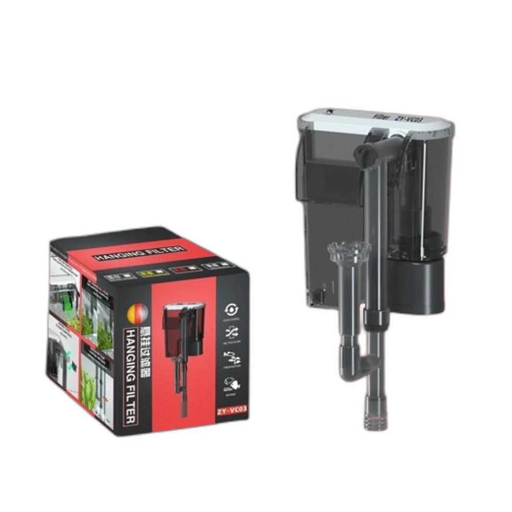 薄型外掛過濾器 魚缸水族瀑布過濾幫浦 掛式魚缸過濾器 除油膜壁掛泵