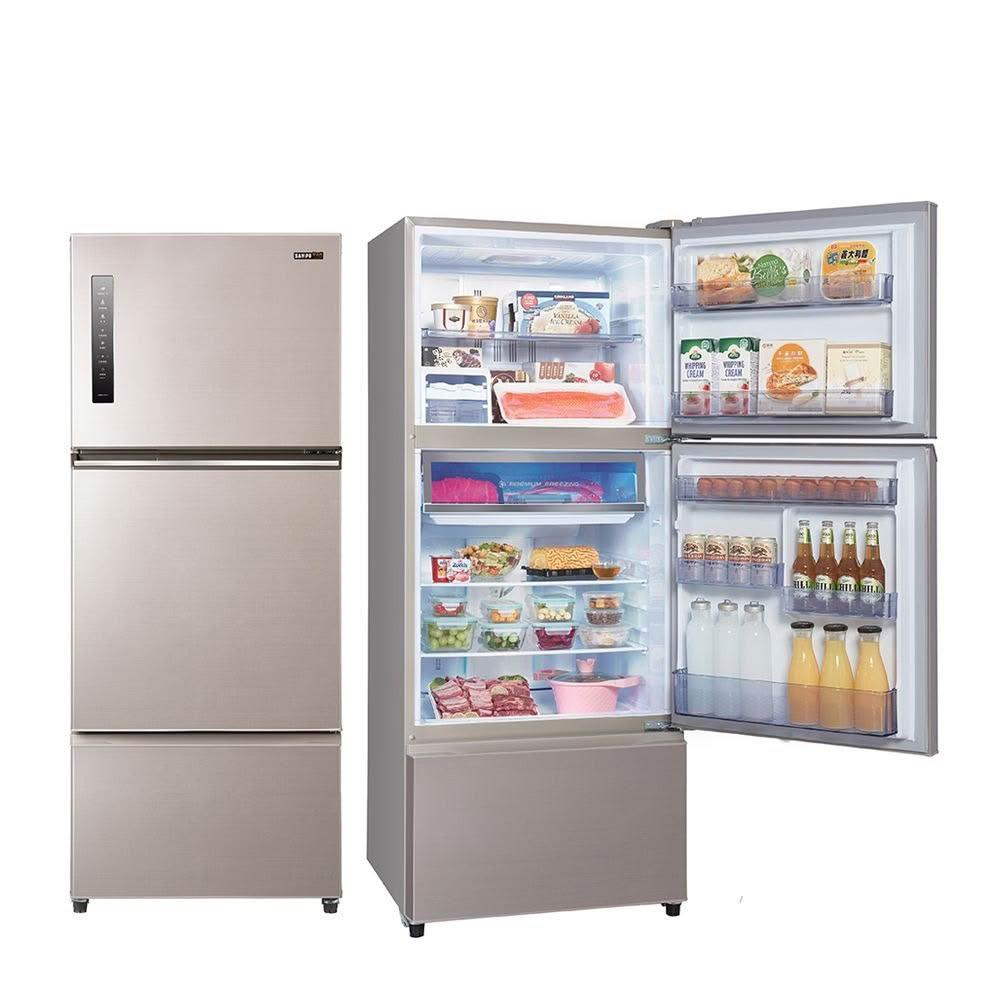 【SAMPO 聲寶】530公升極光鈦變頻鋼板三門冰箱SR-C53DV(Y7)